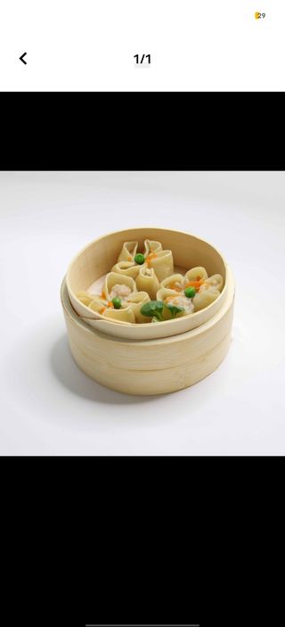 5 Shao mai 5 pezzi ripieno con gamberi  carne, verdure al vapore