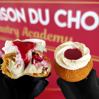 Chou vanille & framboise 