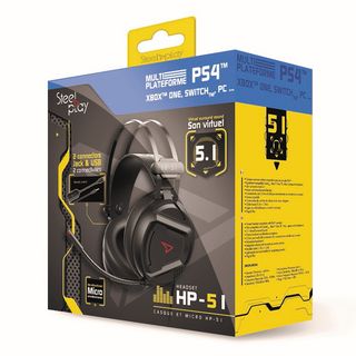 Steelplay hp51 5.1 virtual sound crne žičane slušalice