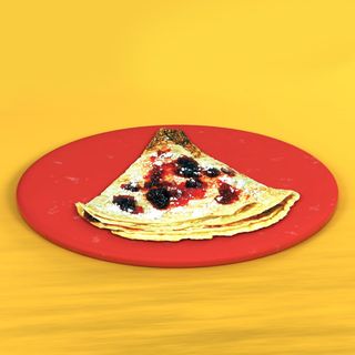 Clătite cu dulceata de căpșuni