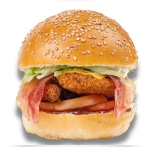 Chicken bacon burger