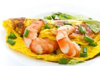 Frittata con Gamberetti