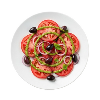 Панцанела с маринован патладжан, биволска моцарела и доматена фокача