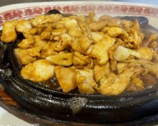 Galinha em folha de alumínio