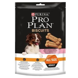 Purina Pro Plan Biscuits - Ласощі для дорослих собак, печиво з лососем та рисом, 400 г