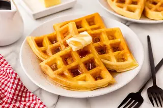 4 Waffles + Syrup