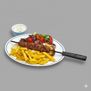 3X Turkish Kofta Kebabs With Fries