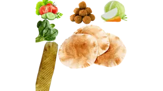 FALAFEL i SPINAK Rollo