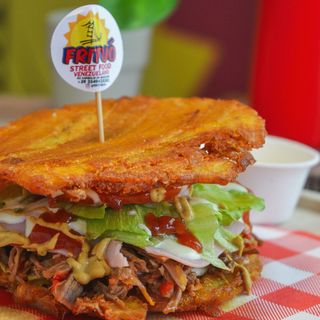 Patacon speciale della casa banana fritta