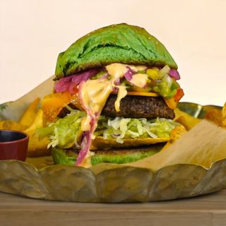 Hamburguesa -"La Veggie Bite" (Verde) Vegana