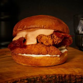 Doble Cheeseburger De Pollo