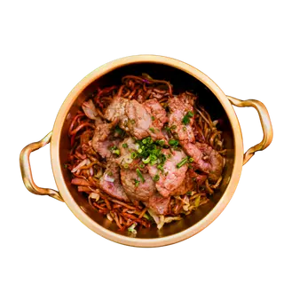 #28. Ramen de ternera (Sin caldo)