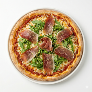 Pizza rúcula serrano (28 cm.)