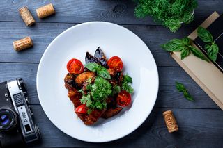 Хрустящий баклажан в кисло-сладком соусе