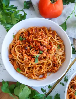 Minced Meat Spaghetti