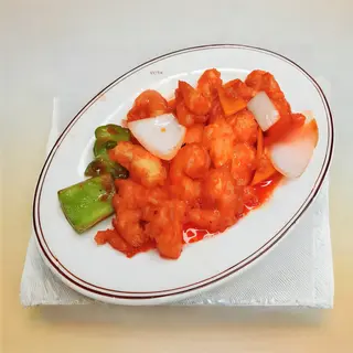 Gambas agridulces