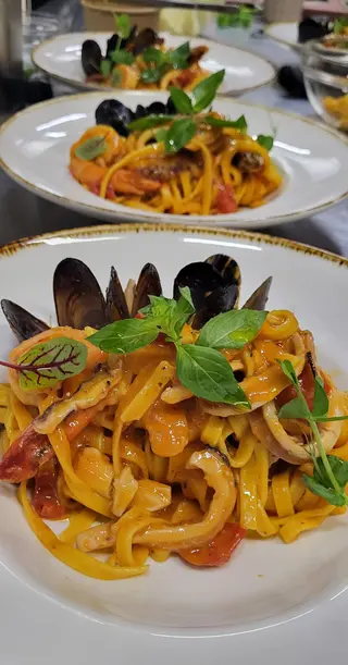 Tagliatele cu fructe de mare