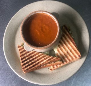 Roasted Red Pepper Soup & Sandwich