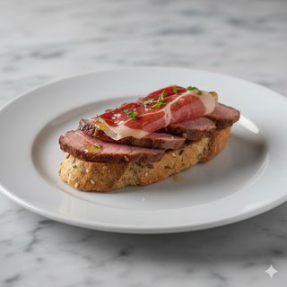 Montadito De Presa Y Jamón