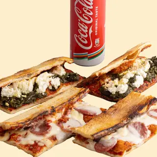Pizzedda Meal (4 Pizzedde + 1 bibita a scelta)