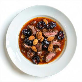Tajine di vitello con prugne