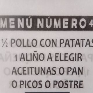 Menú N° 4