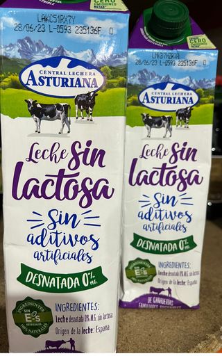 Cartón Leche Sin Lacatosa Desnatada.