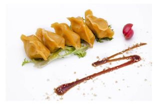 Ravioli gamberi e castagne di acqua dolce - 5 pezzi