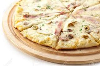 Pizza Moyenne Escalope Sauce Blanche Jambon
