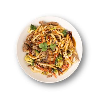Udon noodle stir-fry
