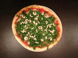 Gamberetti e rucola