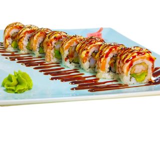 486. Sake Flameado Roll