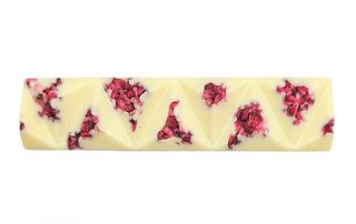 Baton z białej czekolady z malinami (25g)