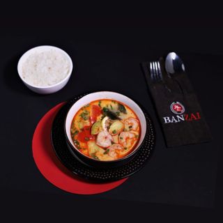 Тайский cyп "toм ям" с креветками (1 пор.)