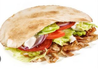 Doner kebab con pan de pita (medium)