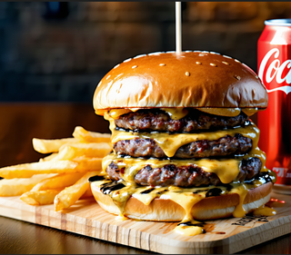 Menú hamburguesa trufada smash