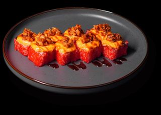 Ролл "Куриная" с соусом Барбекю (8 шт.)