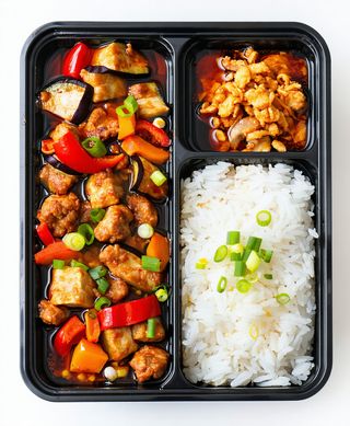 CA TIM SOT THIT BAM - Carne tocată de porc cu vinete si orez