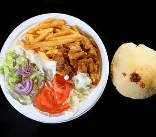 Kebab la farfurie