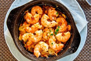 Langostino Al Salsa Pimienta Negra