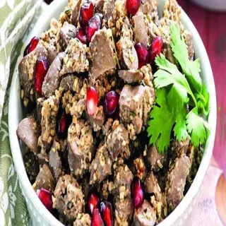 ხბოს გულღვიძლი ნიგვზით