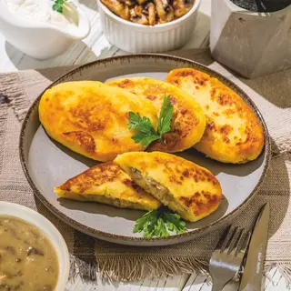 Зрази картопляні з куркою та грибами смажені (320г)
