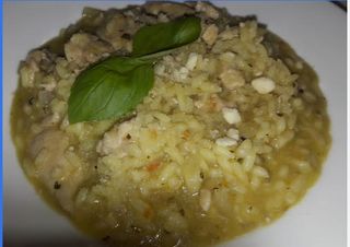 Ризото с пилешко филе