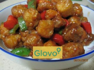 Pollo Frito Con Agridulce