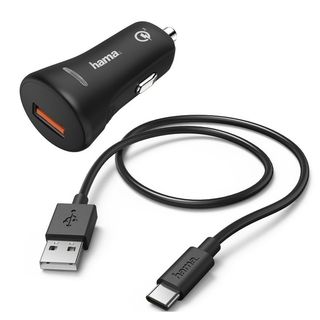 Hama auto punjač usb-type-c qc3.0 3a , black 183231