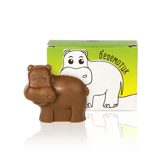 Шоколадна Фігурка Бегемотик З Молочного Шоколаду