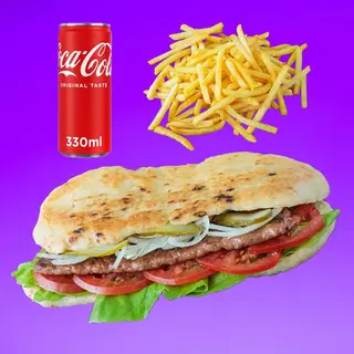 Šiš + pomfrit + Coca-Cola