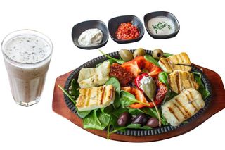 Grillowany Ser Halloumi (Danie + Ayran)