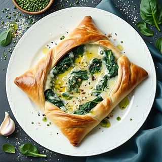 Chaczapuri z serem i szpinakiem (31cm)