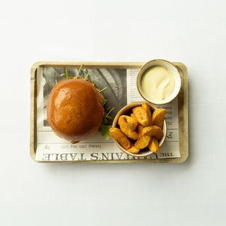 Hamburguesa de pollo crispy césar 